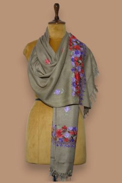 Ari Palla – Olive Taupe with Jewel-Tone Flowers