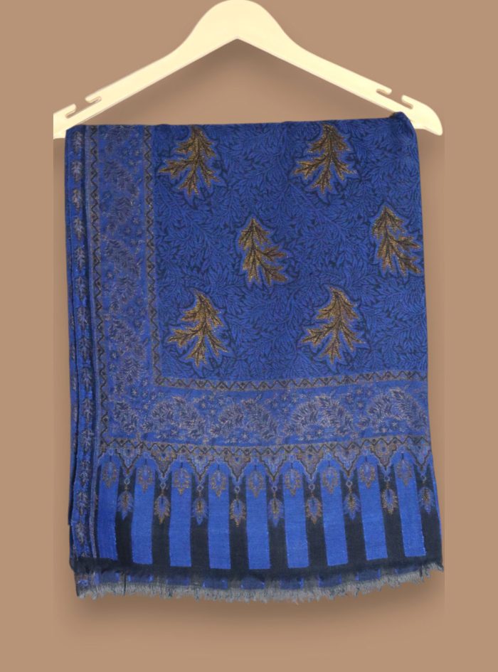 Blue-Zari-Bootidaar-Jama-Shawl-03