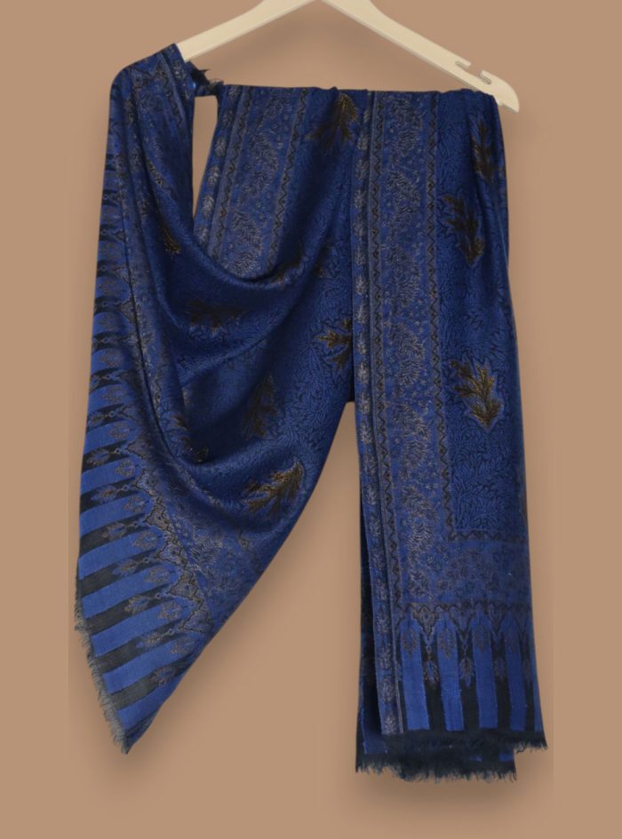 Blue-Zari-Bootidaar-Jama-Shawl-04