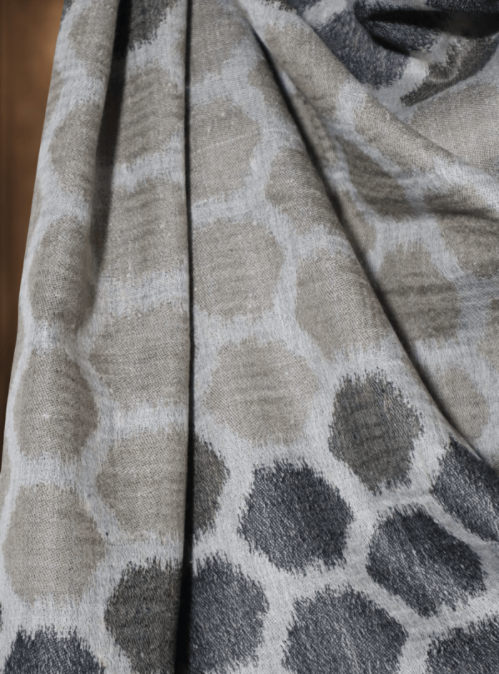 Grey & Charcoal Ikkat Stole