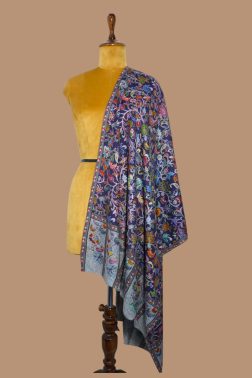 Kalamkari Stole – Majestic Peacock Panel