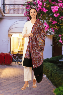 Taietkaar  Embroidered Pure Pashmina Shawl