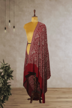 Red Traditional Kani Jama Shawl